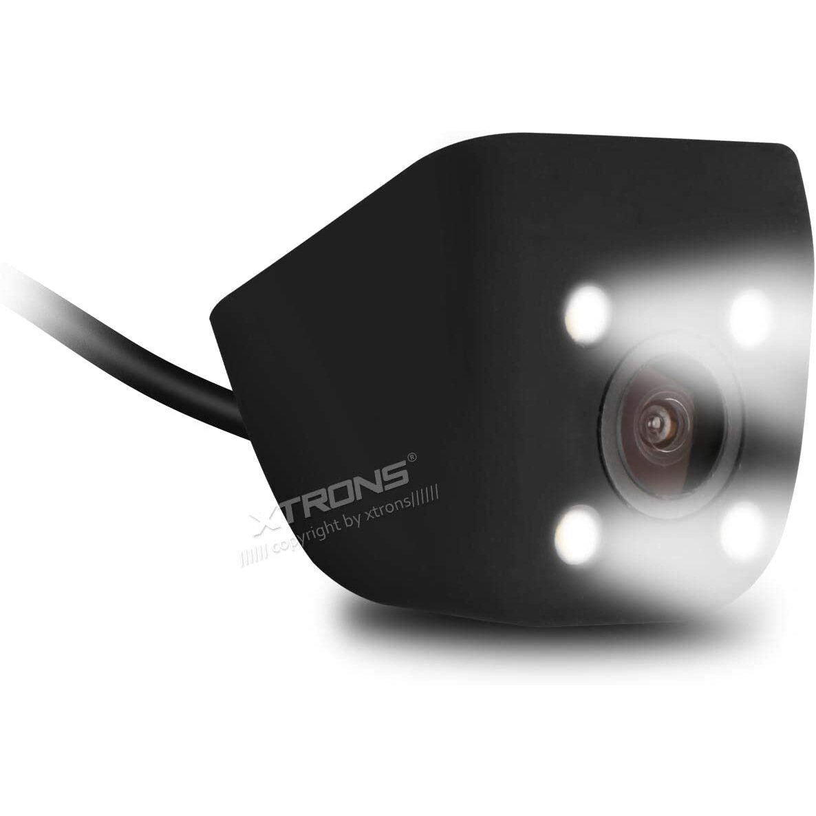 Xtrons 170掳 Wide Angle HD Rear View Reversing Camera Waterproof with CMOS Imaging Sensor and Four-eye Strong LED Light鈥